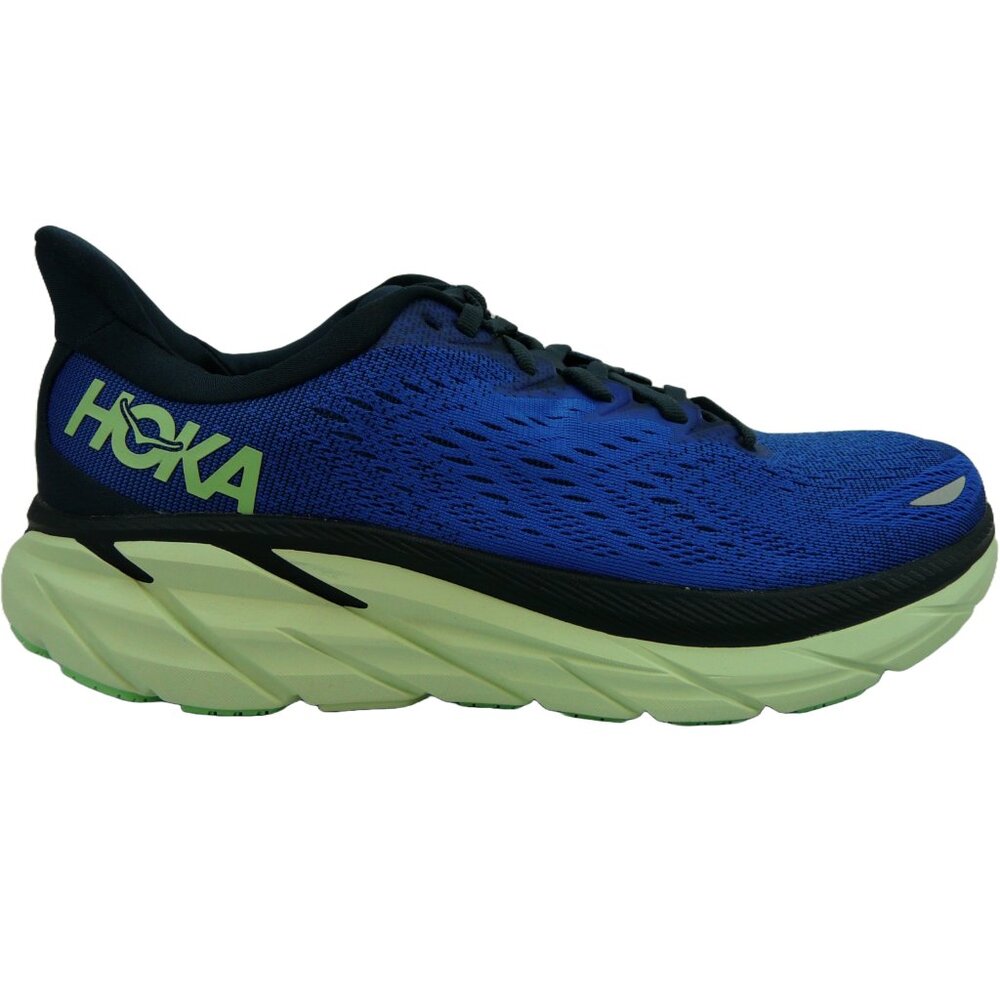 Hoka One One Men's Clifton 8 Running Shoes Dazzling Blue / Outer Space US 8.5 D